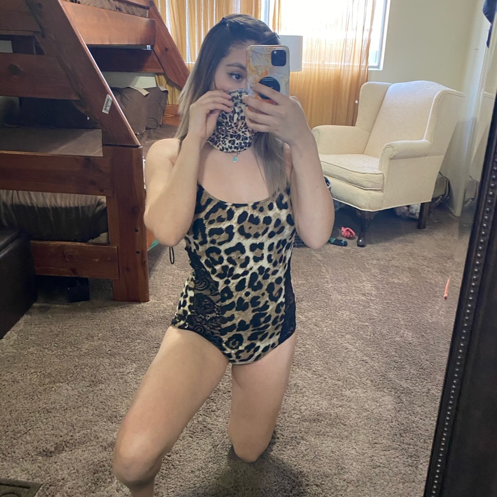 Cheetah bodysuit and bandana